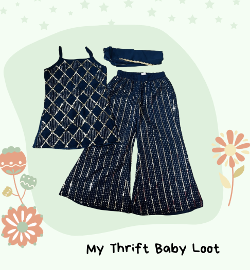 Preloved girls sharara set (5-6 years)